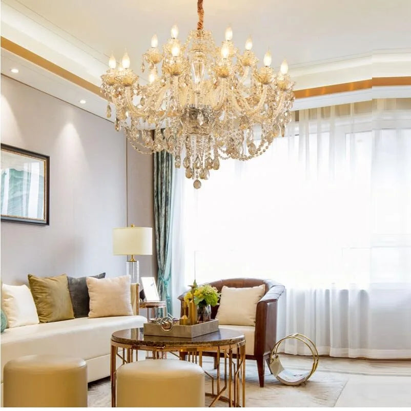 Luxury Modern Crystal Chandelier - Exquisite Lighting Fixture for Elegant Home Decor