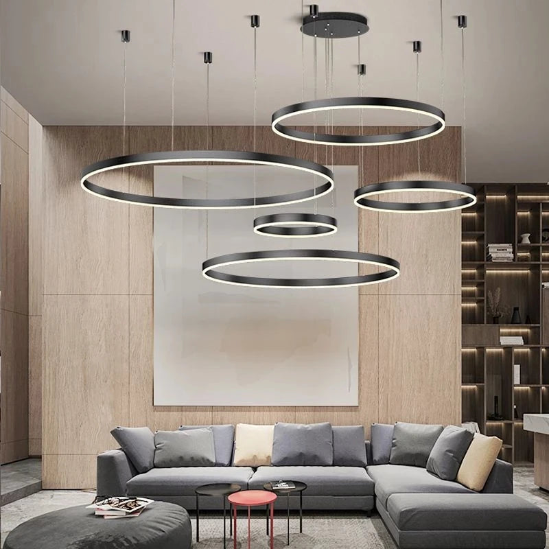 Modern LED Ceiling Chandelier: Illuminate Your Space with Style and Elegance