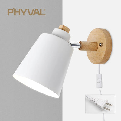 Nordic Iron Wall Lamp with Switch for Multi-Purpose Lighting