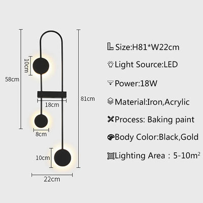 Postmodern Wall Lamp: Simple LED Lighting for Modern Spaces