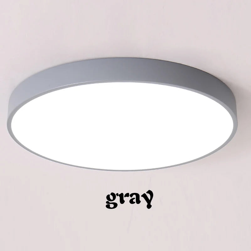 Ultra-Thin LED Ceiling Chandelier - 50cm 48W, 60cm 64W, 80cm 96W for Living Room, Bedroom, and More