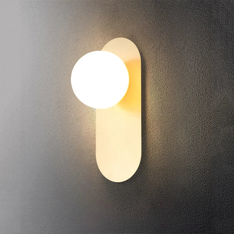 Nordic Modern Glass Wall Lamp: Illuminate Your Space with Contemporary Elegance