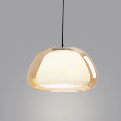 Sleek Denmark Design Glass Pendant Lamp - Modern Lighting Fixture for Living, Dining, and Bedroom Spaces