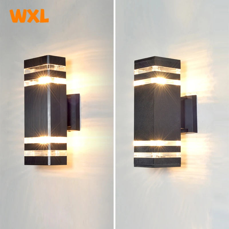 Modern Outdoor Wall Light | Waterproof Double Head Wall Lamp