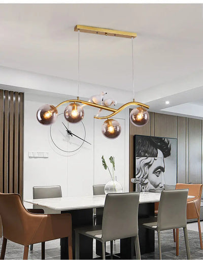 White Bird LED Ceiling Chandelier - Creative Pendant Lights for Kitchen Island and Dining Table