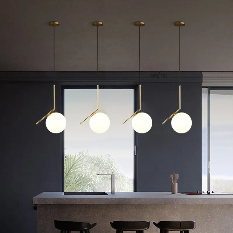 Nordic Circular Hanging Light - Creative Chandelier for Versatile Room Illumination