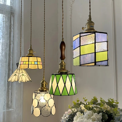 IWHD France Europe Style LED Pendant Light Fixture with Vintage Edison Bulb