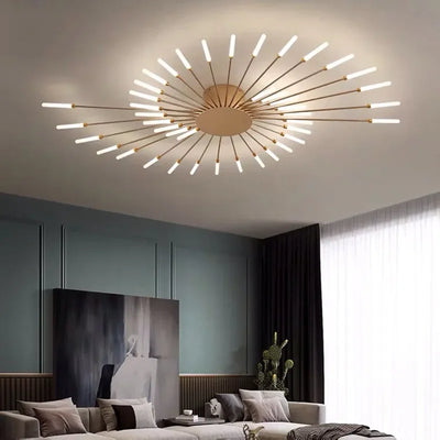 LED Nordic Fireworks Ceiling Chandelier - Modern Indoor Lighting Fixture