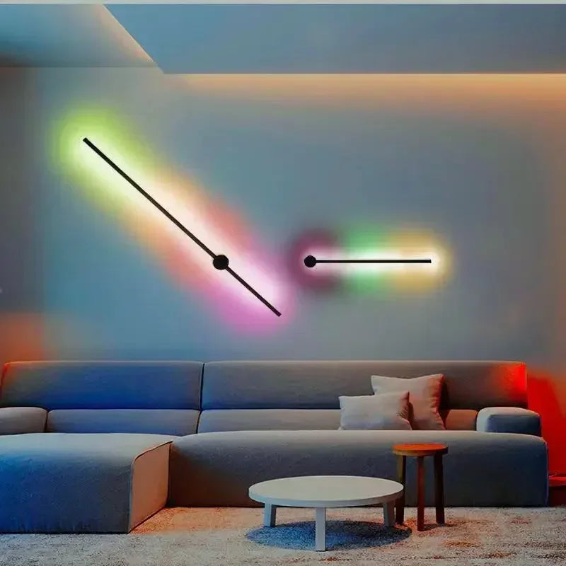 RGB Dimmable Remote Control LED Wall Lamp for Living Room and Bedside