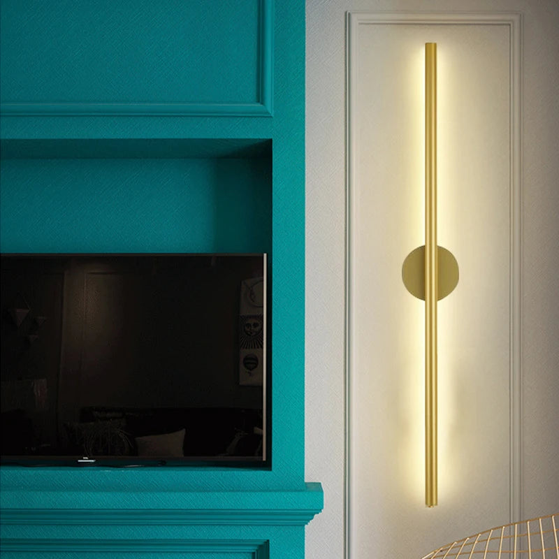 Modern Gold LED Wall Lamp for Home Bedroom Living Room