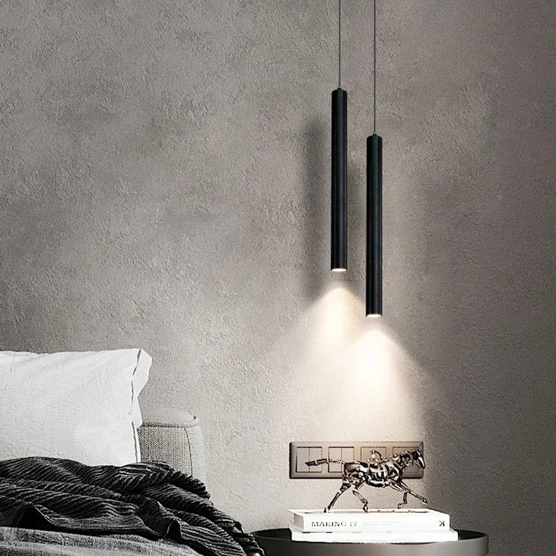 Modern Nordic LED Pendant Lamp: Double Head Hanging Light for Dining Room