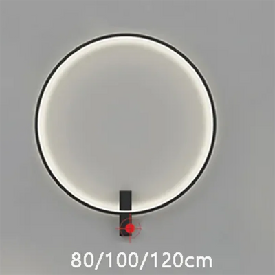 Modern LED Wall Lamp - Simple Ring Round Nordic Design for Living Room, Bedroom, and Home Decor