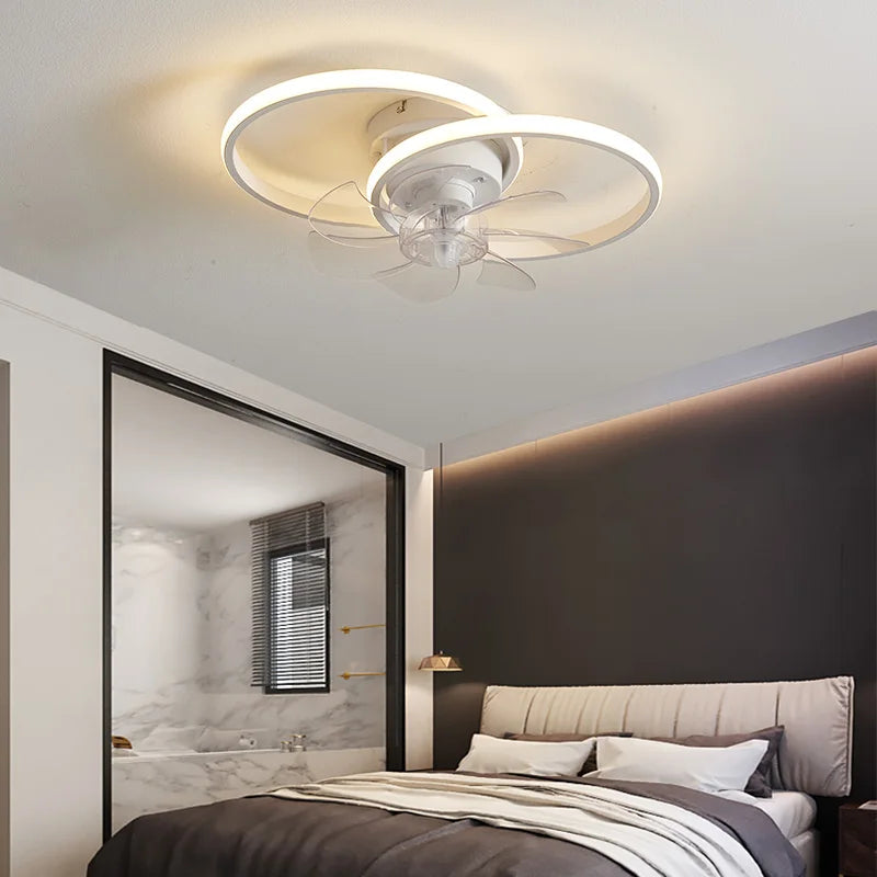 Modern Ceiling Fan with Remote and APP Control - Smart Silent Ceiling Fans