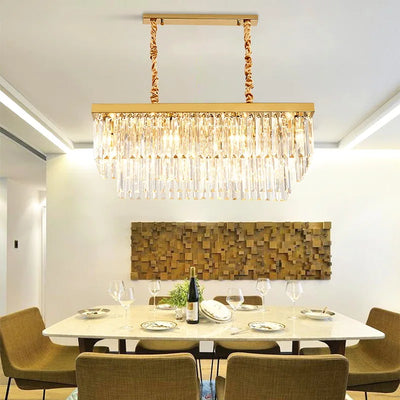 Contemporary Crystal Ceiling Chandelier - Nordic Elegance for Luxurious Living Spaces