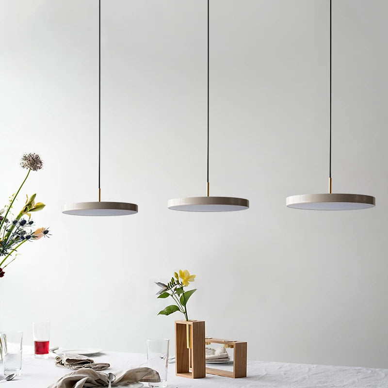 Nordic LED Pendant Light - Disc Hanging Lights for Various Spaces - Modern Home Decoration Fixture