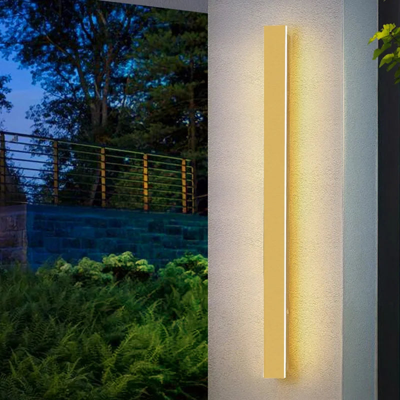 Modern Waterproof IP65 LED Long Wall Light - Outdoor Lighting for Garden, Country Villa, Balcony, Interior Wall, Bedroom, Living Room