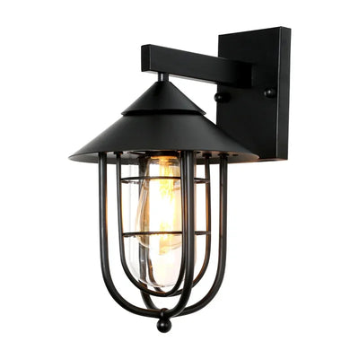 Retro Ironwork Wall Lamp – Waterproof Industrial Style Lighting for Gardens and Balconies