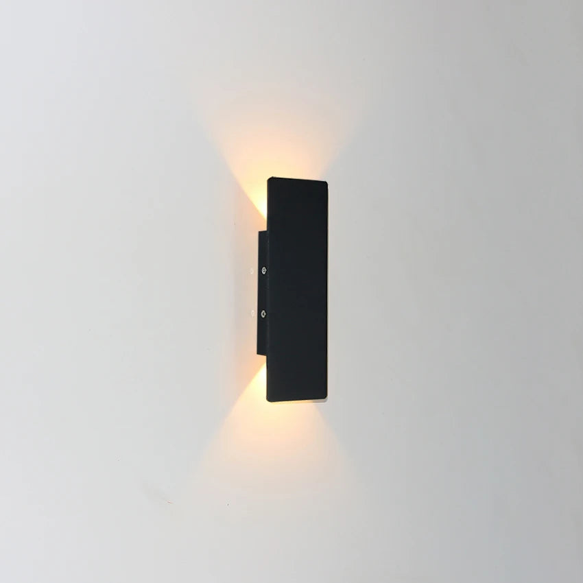 Modern LED Wall Lamp - Rectangular Bedroom Bedside Lights for Minimalist Indoor Lighting