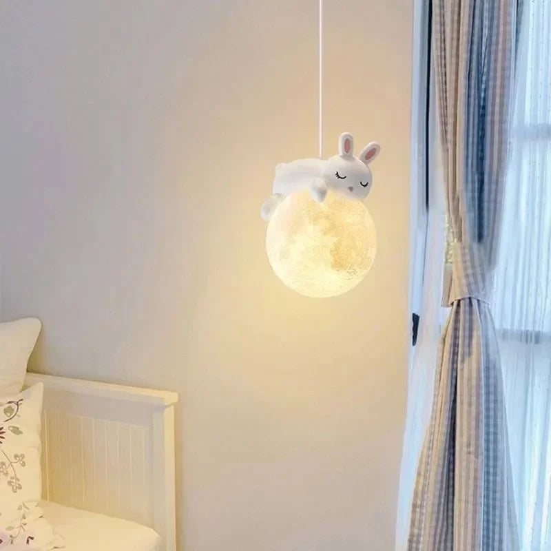 Nordic LED Bunny Bear Wall Lamp for Children's Room