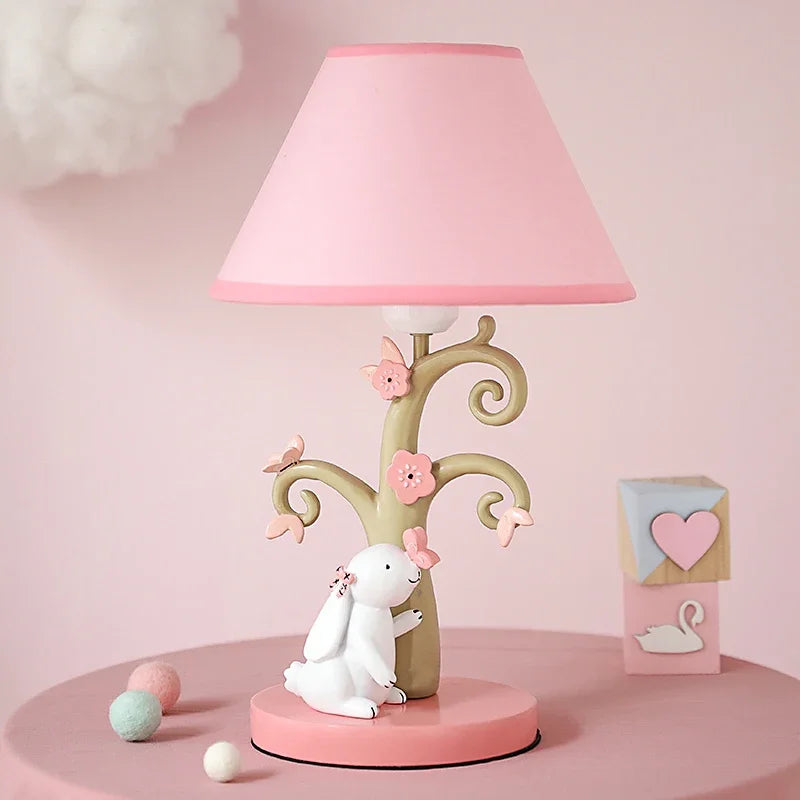 Charming Pink European Style Desk Lamp - Ideal Lighting Fixture for Girls' Bedrooms and Home Décor