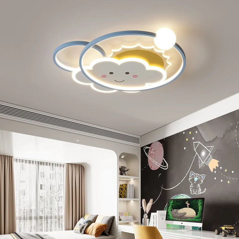 Cute Children's Room Ceiling Lights Cloud Lamp