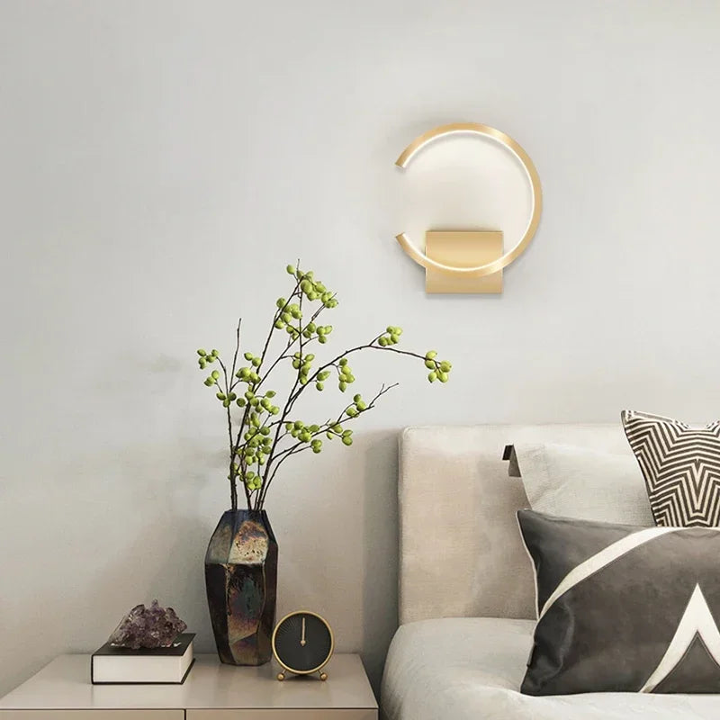 Sleek Modern LED Wall Lamp: Illuminate Your Living Spaces with Style