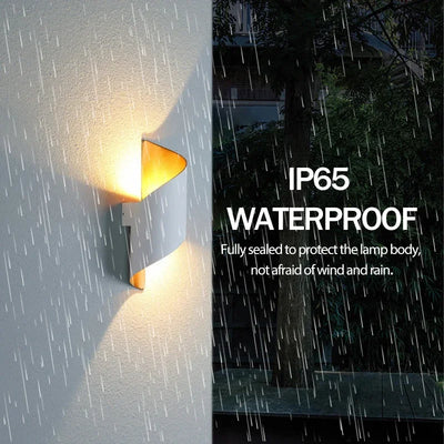 Modern Spiral Design LED Wall Lamp – IP65 Waterproof Sconce for Indoor and Outdoor Use