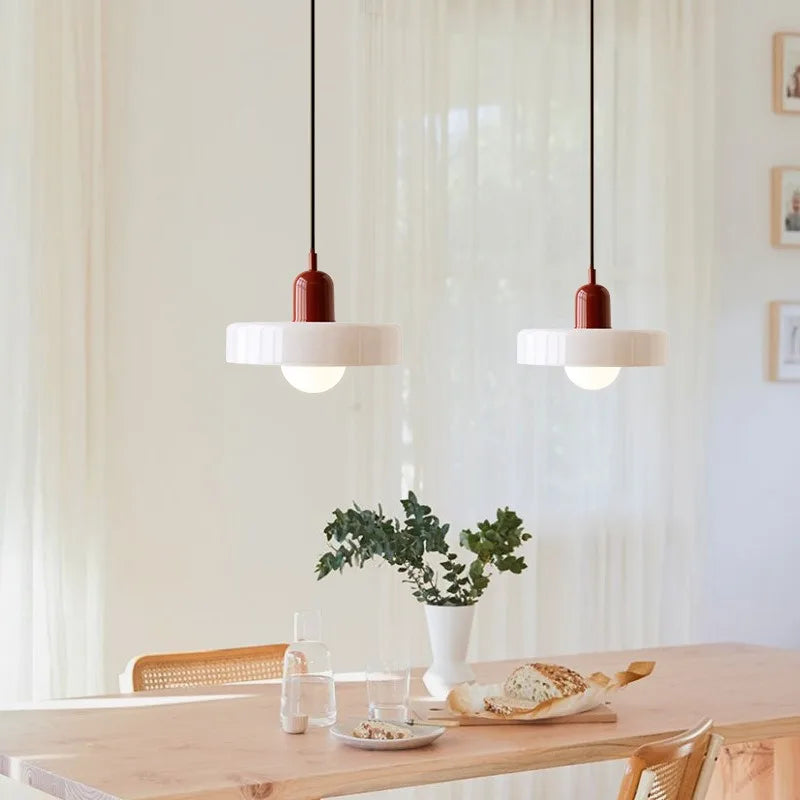 Nordic Restaurant Pendant Lamp - Glass Bedroom Bedside Light