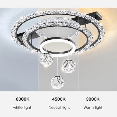 Nordic Light Luxury Ceiling Chandeliers - Round Pendant Lamps for Living Bedroom Home Decor Dining Table Kitchen Indoor Lighting