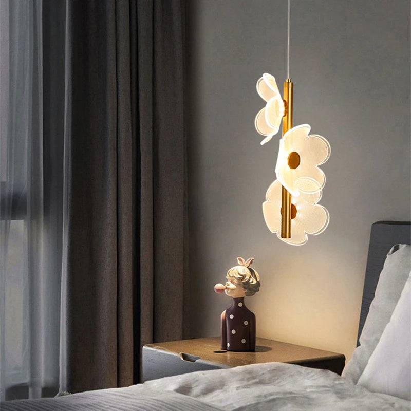 Lustre LED Pendant Light Fixture - Nordic Hanging Lamps for Ceiling - Bedside Bedroom Home Children's Room Decoration Pendant Lamp