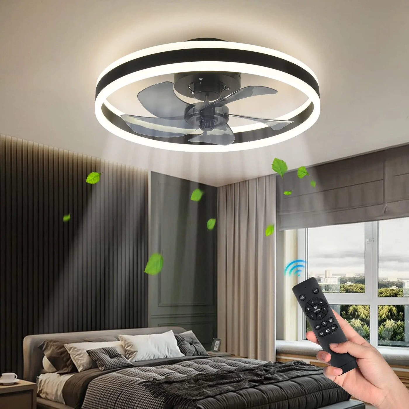 Modern Ceiling Fan Light with LED Silent Ceiling Lamp - Stylish Illumination for Every Room