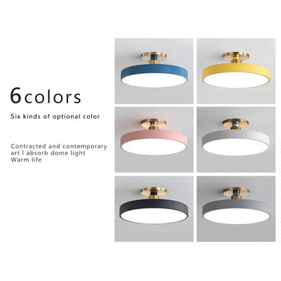 Nordic LED Macaron Ceiling Lamp - Vibrant and Modern Home Lighting