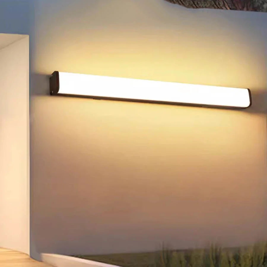 Waterproof LED Long Wall Lamp - Outdoor Exterior Wall Light for Courtyard Gate Villa Entrance