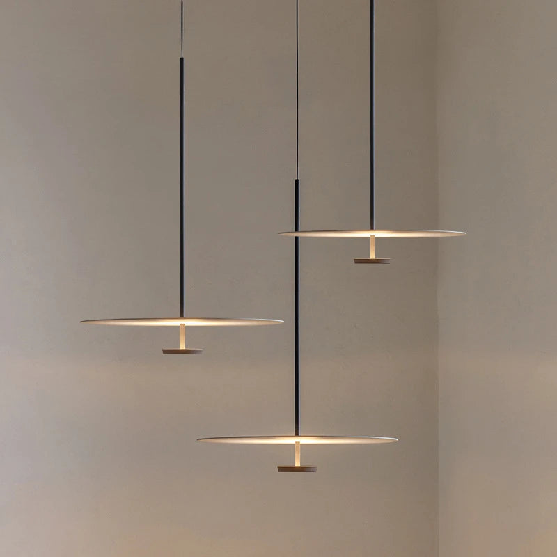 Minimalist Ring Chandeliers - LED Pendant Lighting for Bedroom, Kitchen Island, Dining Room