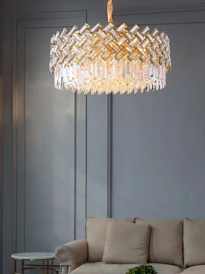 Modern Luxury LED Crystal Hanging Ceiling Lamp for Dining Table