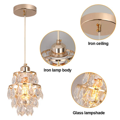 Elegant Nordic Crystal Chandelier - Modern Ceiling Light Fixture for Stylish Interior Decor