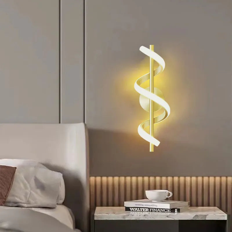 Contemporary LED Wall Lamp - Sleek Nordic Design for Bedroom, Living Room, and More