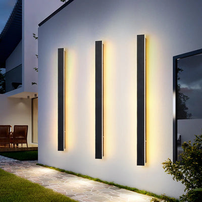 Long Strip Outdoor Wall Lamp - IP65 Waterproof Modern LED Lighting for Garden, Villa, and Balcony