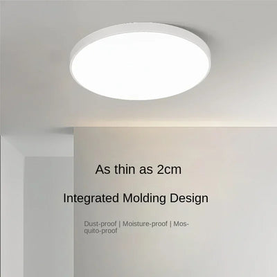 Contemporary Circular LED Ceiling Lamp - Study Eye Protection Lamp for Bedroom, Bathroom, Hallway