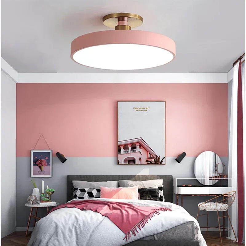 Modern Makaron Ceiling Chandelier LED Ceiling Lights for Living, Bedroom, Study Room, Child Corridor - Nordic Lamps Lighting