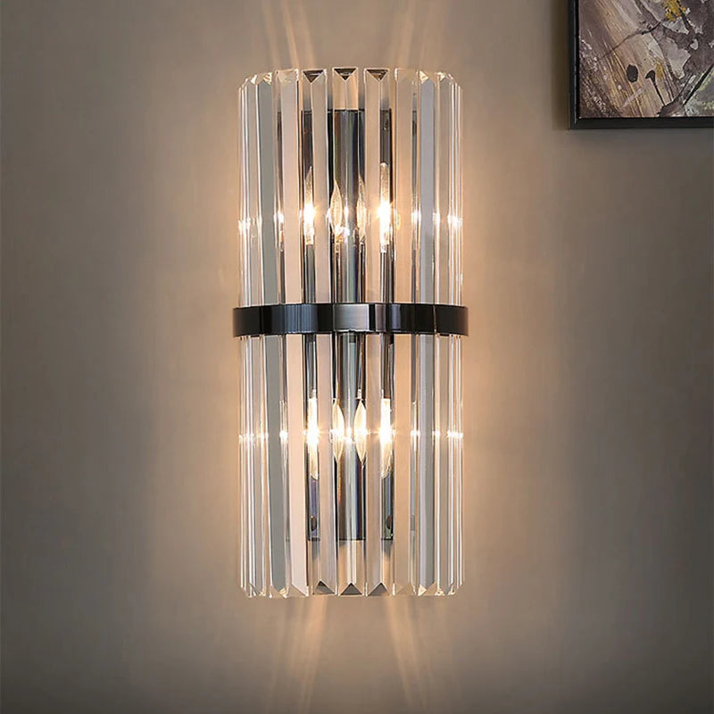 Light Luxury LED Crystal Wall Lamp - Illuminate Your Space with Modern Elegance