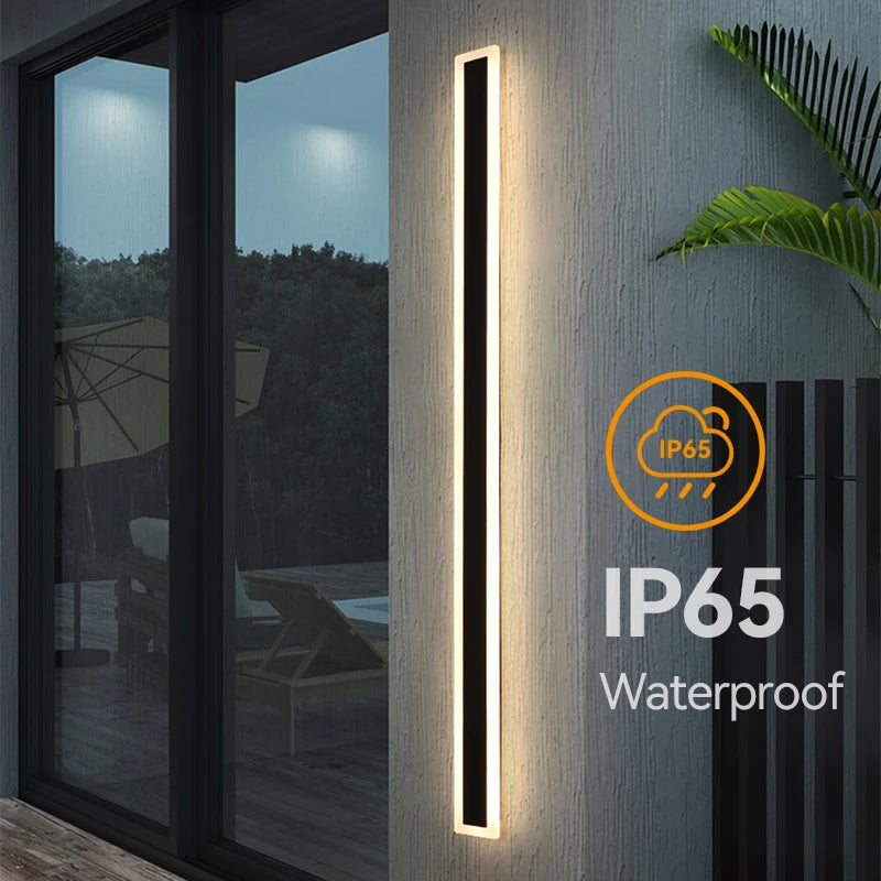 Outdoor Waterproof IP65 Wall Lamp: Modern Minimalist Design