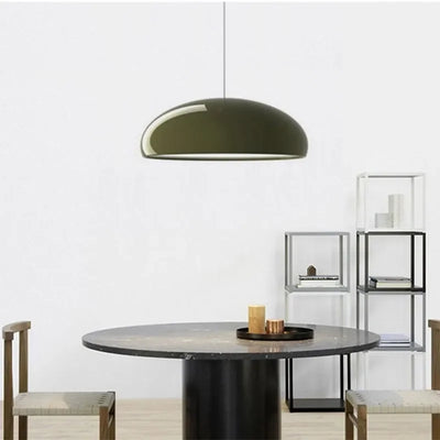 LED Nordic Pendant Light Macaron - Round Hanging Luminaire for Living Room, Dining Room, Café