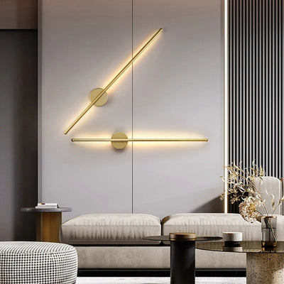 Gold Black Indoor LED Wall Lights: Stylish Illumination for Your Space