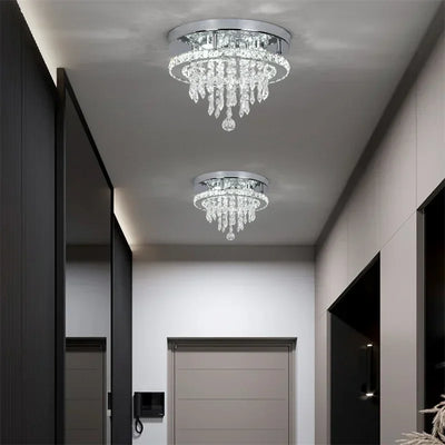 Modern Minimalist Circular Crystal Chandelier - Elevate Your Home Decor with Contemporary Elegance