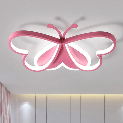 Butterfly LED Kids Bedroom Ceiling Light Minimalist Child Room Ceiling Lamp Baby Room Ceiling Led Light Sleeping Room Light