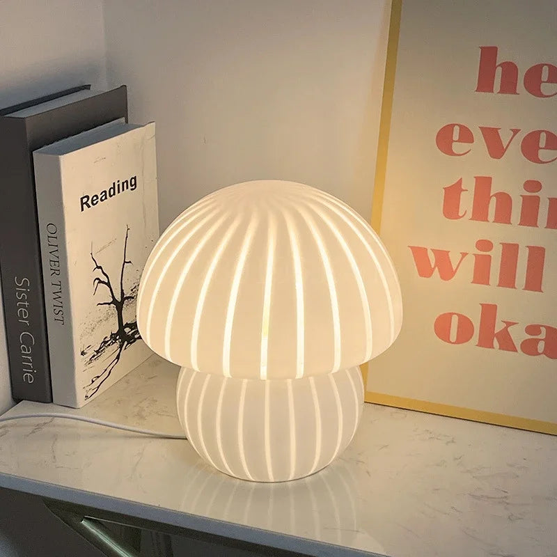 New Fat Mushroom Table Lamp - Cute Mushroom Shape Decoration Light for Bedroom Bedside and Kids Room Decor