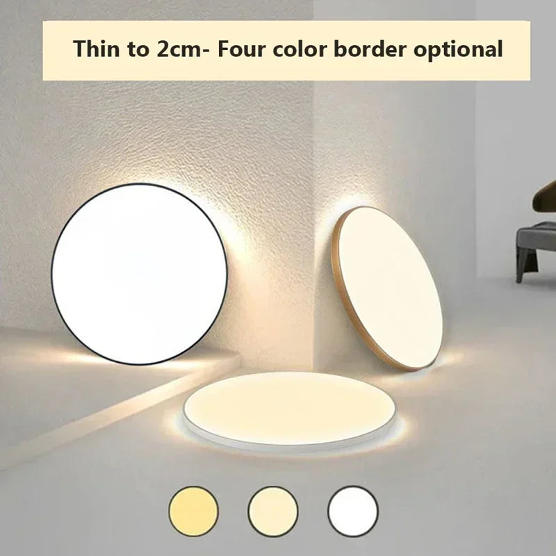 Modern LED Round Ceiling Lamps - Ceiling Light Fixtures for Living Room, Bedroom, Bathroom, Dining Room, Kitchen