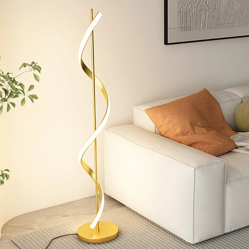 Modern LED Floor Lamp - Minimalist Lines for Living Rooms, Bedrooms, and Studies