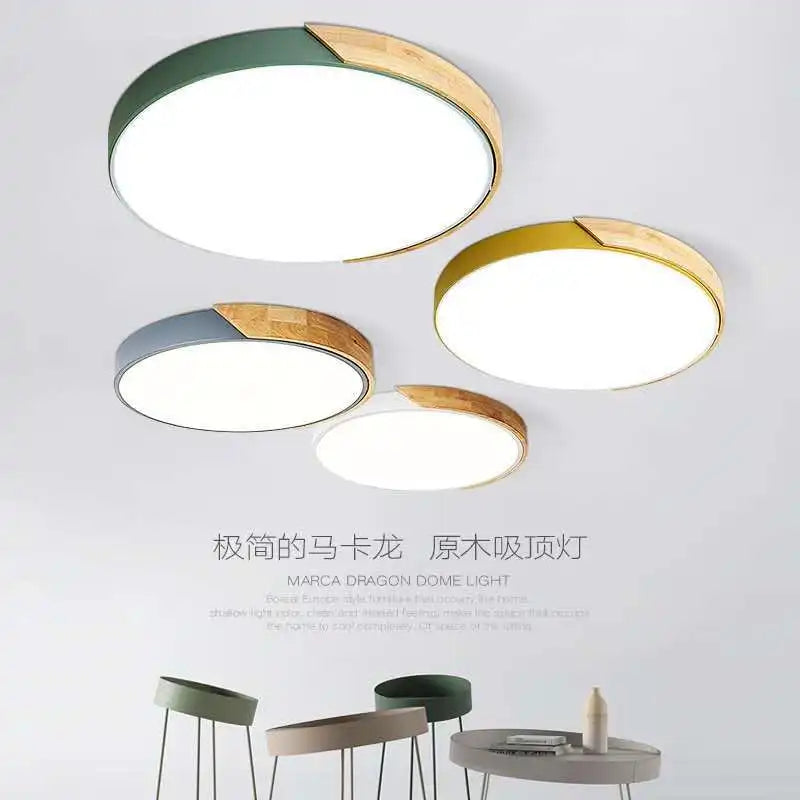 Modern LED Ceiling Light Macaron Chandelier